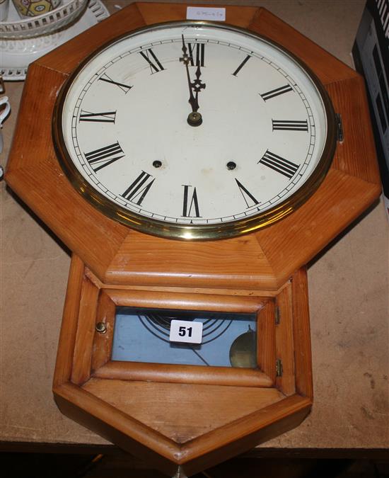 Victorian eight day American wall clock